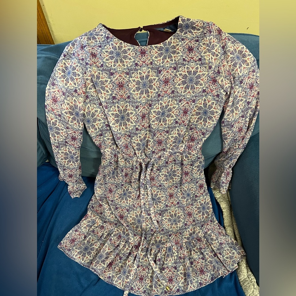 Blue Rain Size XXS Mandala paisley dress